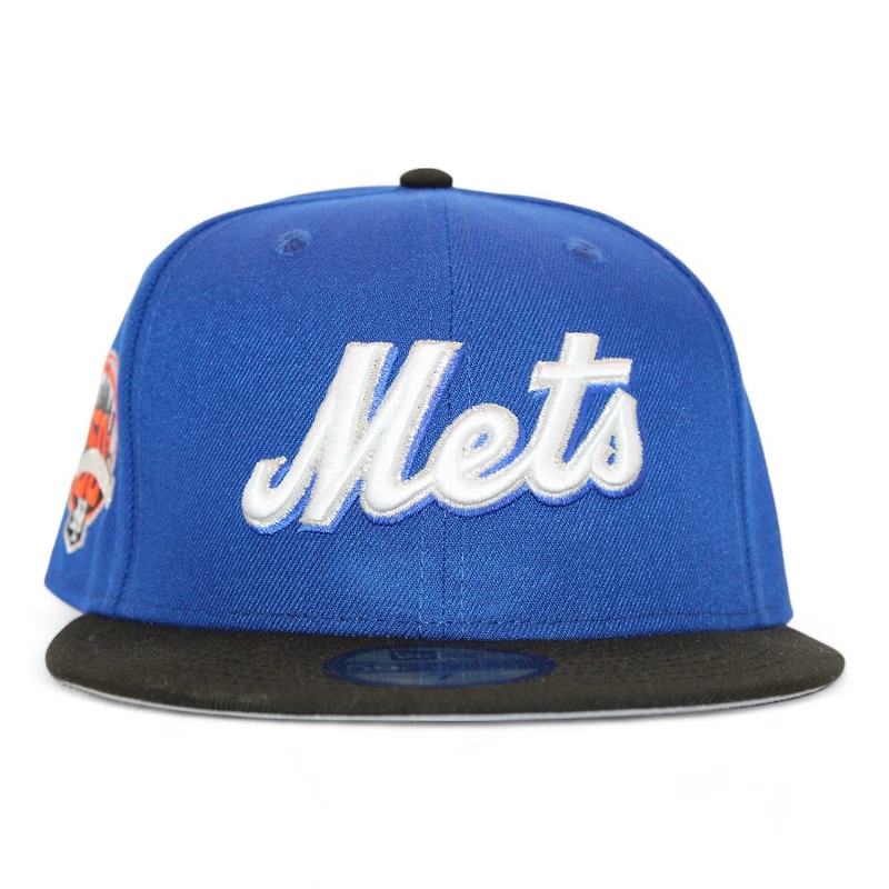 New York Mets Blue and Black "DPM Fam Pack" 50th Anniversary Patch Gray UV Era 59Fifty Fitted Hat