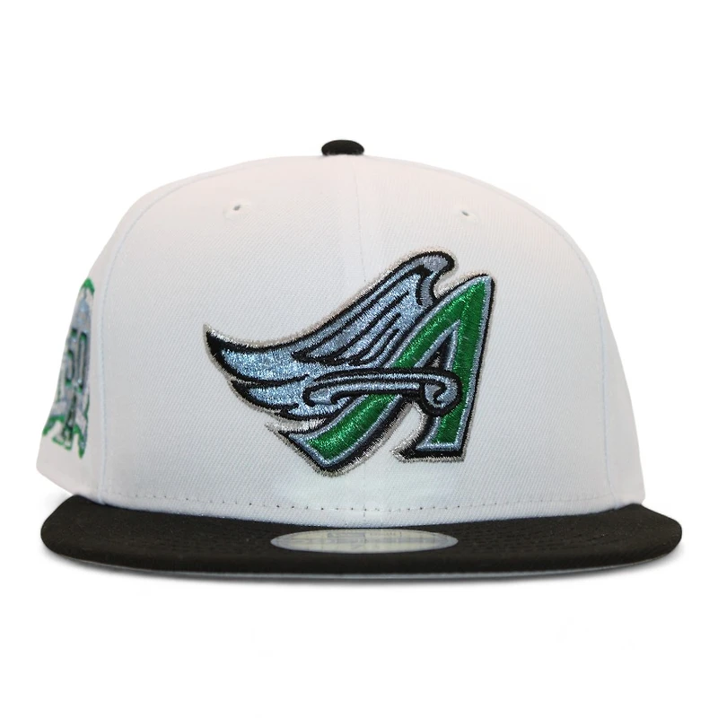 Los Angeles Angels White and Black "DPM Fam Pack" 50th Anniversary Patch Gray UV New Era 59Fifty Fitted Hat