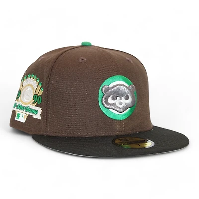 Chicago Cubs Brown and Black "Kat Gat Cap Pack" 1990 All Star Game Patch Gray UV New Era 59Fifty Fitted Hat