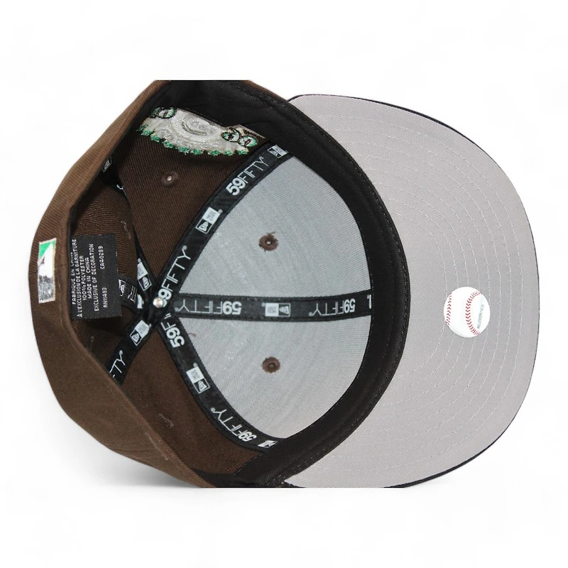 Chicago Cubs Brown and Black "Kat Gat Cap Pack" 1990 All Star Game Patch Gray UV New Era 59Fifty Fitted Hat