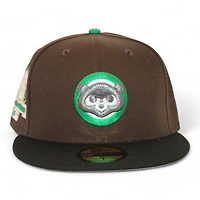 Chicago Cubs Brown and Black "Kat Gat Cap Pack" 1990 All Star Game Patch Gray UV New Era 59Fifty Fitted Hat
