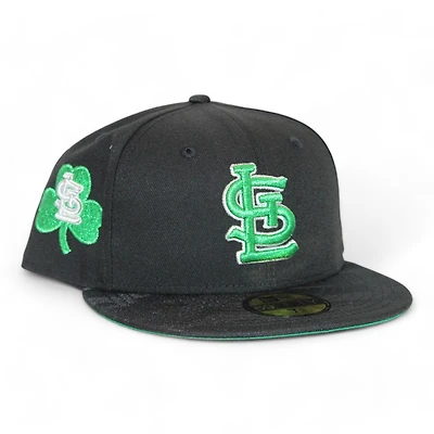 St Louis Cardinals Black and Camo "Kat Gat Cap Pack" Shamrock Patch Green UV New Era 59Fifty Fitted Hat