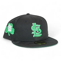 St Louis Cardinals Black and Camo "Kat Gat Cap Pack" Shamrock Patch Green UV New Era 59Fifty Fitted Hat