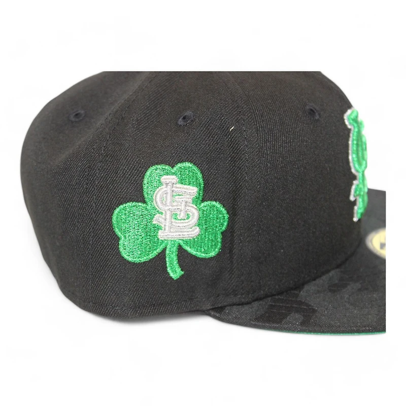 St Louis Cardinals Black and Camo "Kat Gat Cap Pack" Shamrock Patch Green UV New Era 59Fifty Fitted Hat