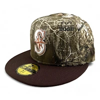 Seattle Mariners Realtree and Brown 2023 ASG Patch Gray UV New Era 59FIFTY Fitted Hat