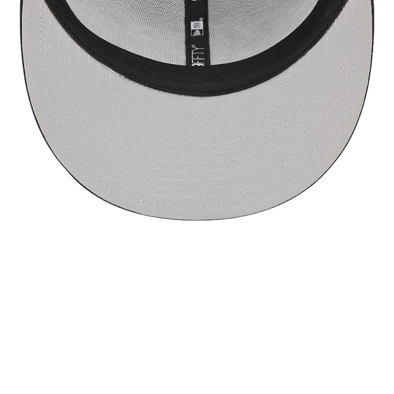 Seattle Seahawks Black and White Trucker Mesh New Era 9FIFTY Snapback Hat