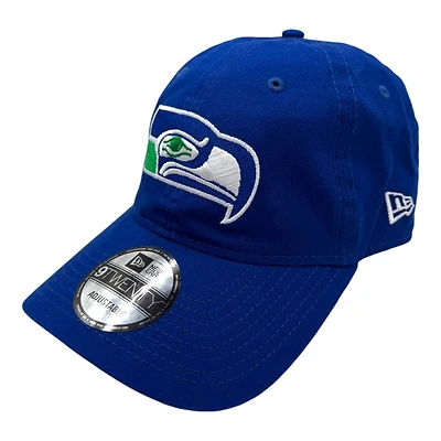 Seattle Seahawks Retro Royal Throwback New Era 9TWENTY Adjustable Hat