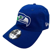 Seattle Seahawks Retro Royal Throwback New Era 9TWENTY Adjustable Hat