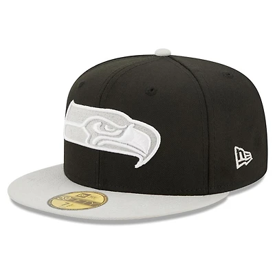 Seattle Seahawks Black and Gray Color Pack UV New Era 59FIFTY Fitted Hat