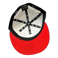 Las Vegas Raiders Optic White and Blue 1998 Draft Patch Red UV New Era 59FIFTY Fitted Hat