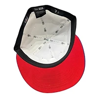 Las Vegas Raiders Optic White and Blue Super Bowl Patch Red UV New Era 59FIFTY Fitted Hat