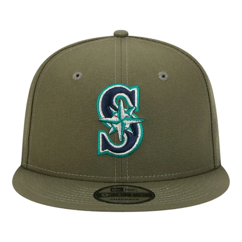 Seattle Mariners Olive Green Basic New Era 9FIFTY Snapback Hat