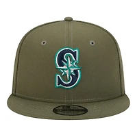 Seattle Mariners Olive Green Basic New Era 9FIFTY Snapback Hat