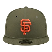 San Francisco Giants Olive Green Basic New Era 9FIFTY Snapback Hat