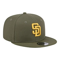 San Diego Padres Olive Green Basic New Era 9FIFTY Snapback Hat