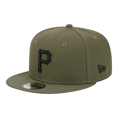 Pittsburgh Pirates Olive Green Basic New Era 9FIFTY Snapback Hat