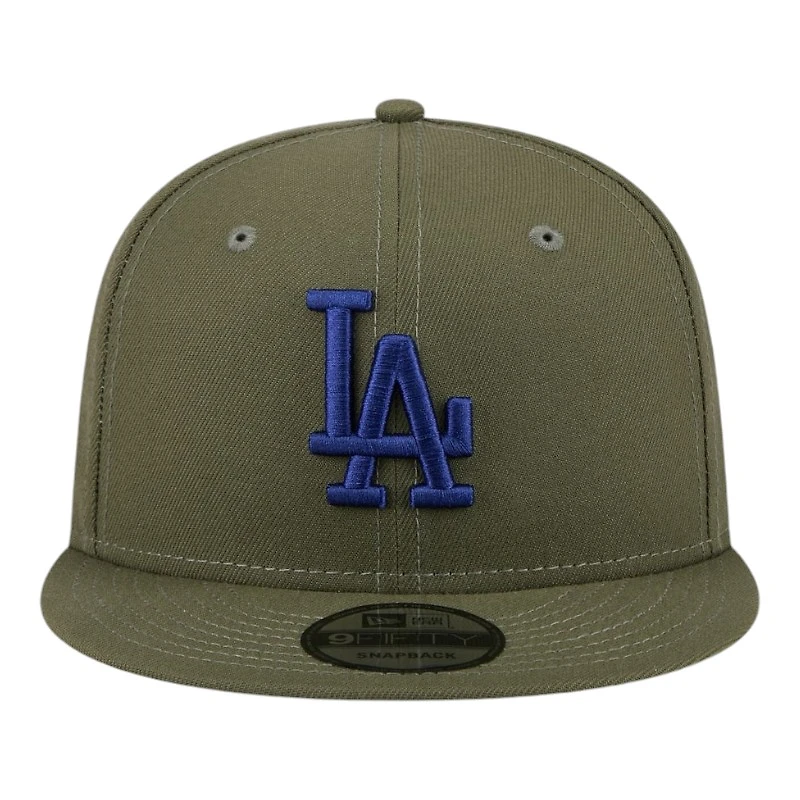 Los Angeles Dodgers Olive Green Basic New Era 9FIFTY Snapback Hat