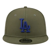 Los Angeles Dodgers Olive Green Basic New Era 9FIFTY Snapback Hat