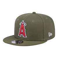 Los Angeles Angels Olive Green Basic New Era 9FIFTY Snapback Hat