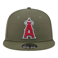 Los Angeles Angels Olive Green Basic New Era 9FIFTY Snapback Hat