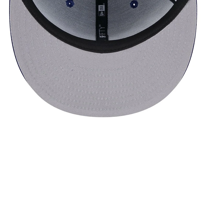 Los Angeles Dodgers Royal Blue Script Wordmark Logo Patch New Era 9FIFTY Snapback Hat