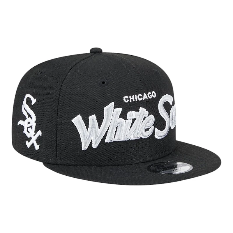 Chicago White Sox Script Wordmark Logo Patch New Era 9FIFTY Snapback Hat