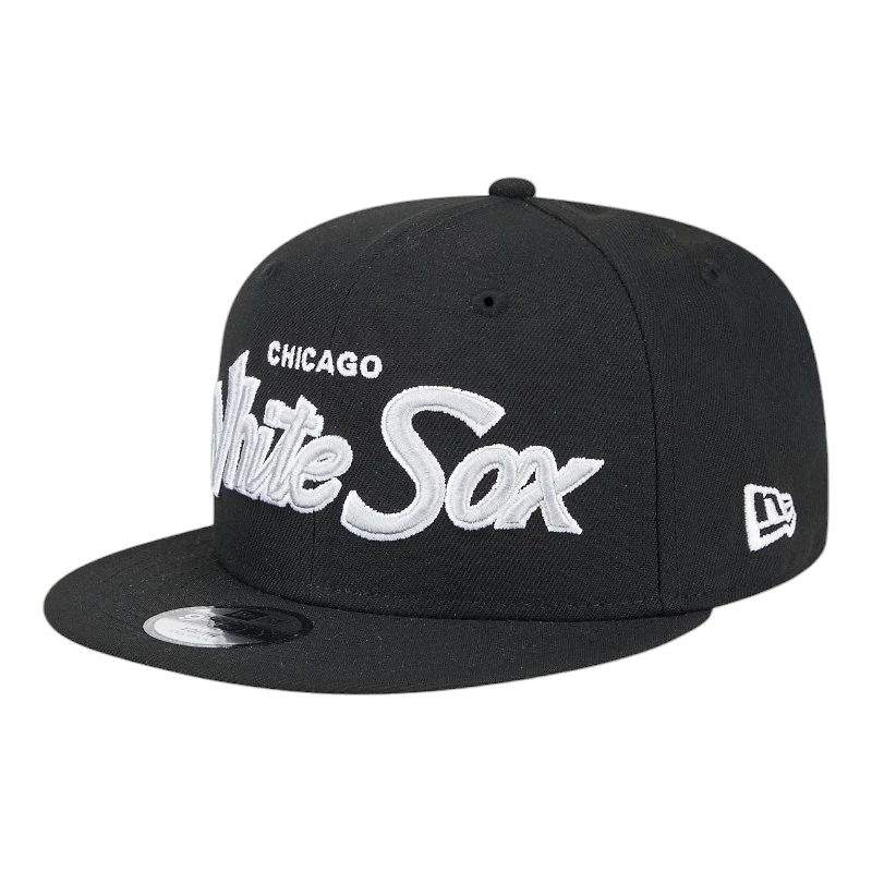 Chicago White Sox Script Wordmark Logo Patch New Era 9FIFTY Snapback Hat