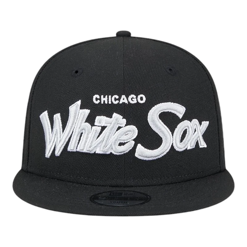 Chicago White Sox Script Wordmark Logo Patch New Era 9FIFTY Snapback Hat