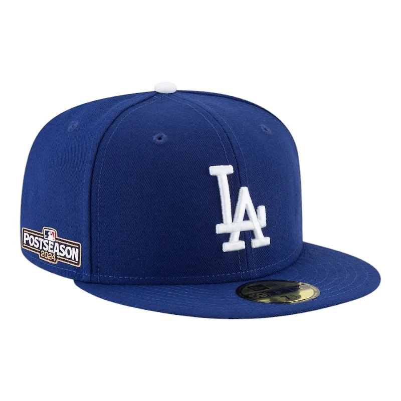 Los Angeles Dodgers Royal Blue 2024 MLB Postseason Patch New Era 59FIFTY Fitted Hat