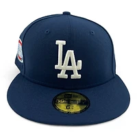 Los Angeles Dodgers Ocean Blue "Icy Pack" 1955 Patch Icy UV New Era 59FIFTY Fitted Hat