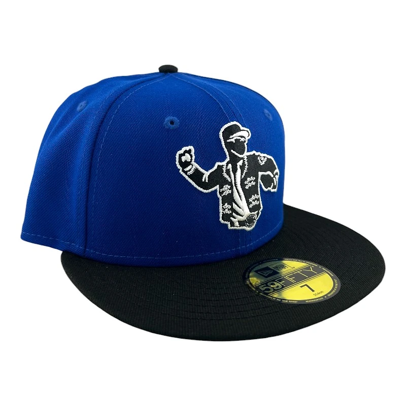 Rancho Cucamonga Quakes "Chaqueta" Royal Blue and Black Gray UV MiLB New Era 59FIFTY Fitted Hat
