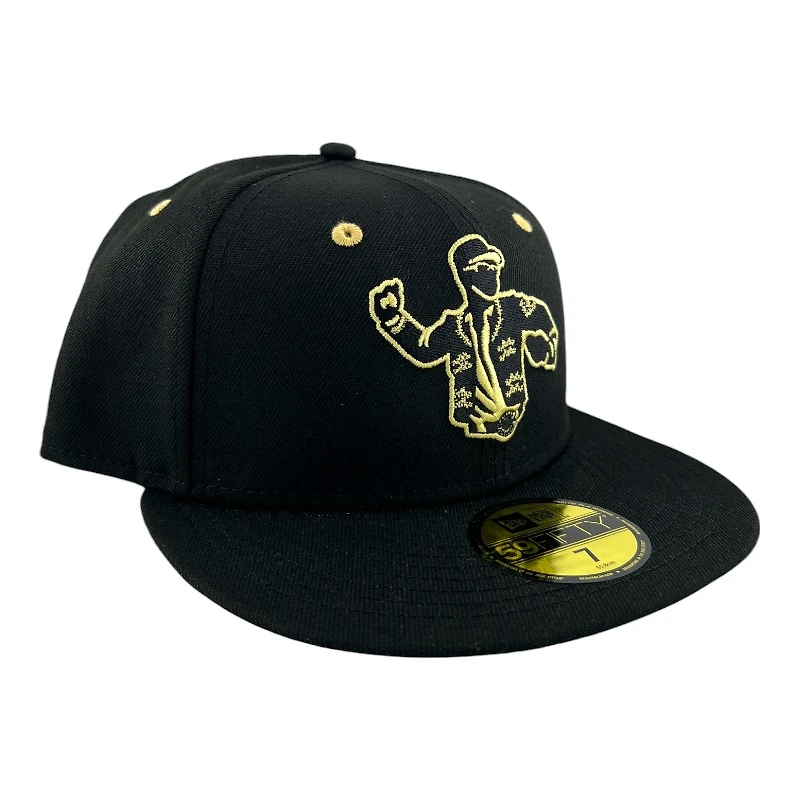 Rancho Cucamonga Quakes "Chaqueta" Black with Gray UV MiLB New Era 59FIFTY Fitted Hat