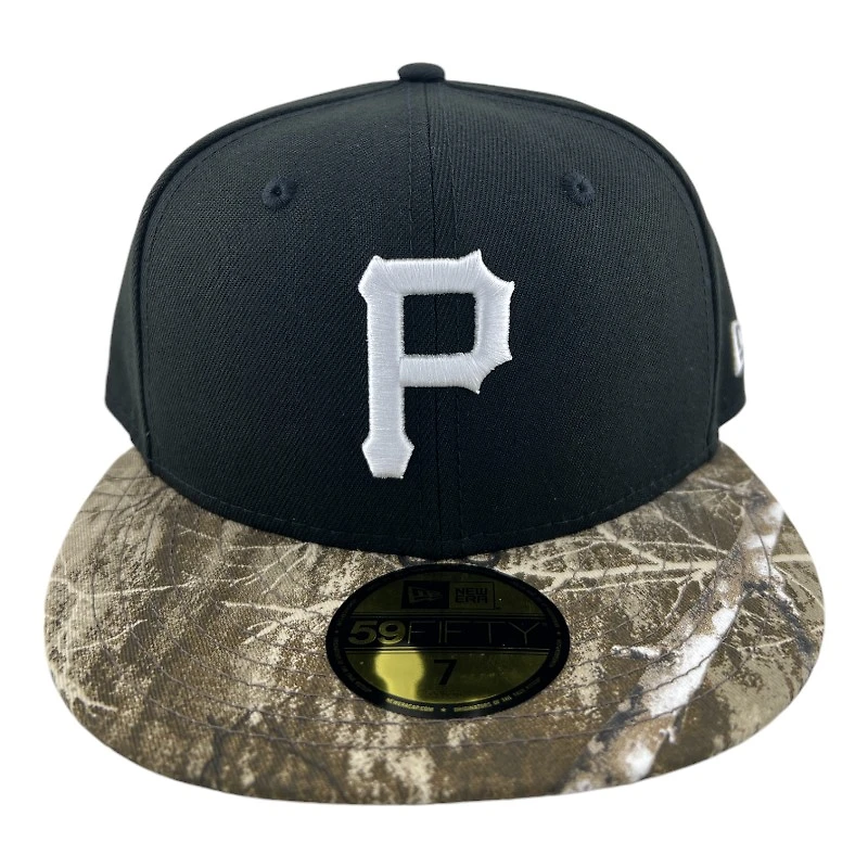 Pittsburgh Pirates Black and Realtree Gray UV New Era 59FIFTY Fitted Hat