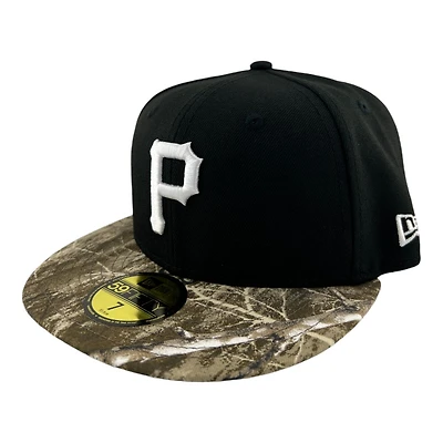Pittsburgh Pirates Black and Realtree Gray UV New Era 59FIFTY Fitted Hat