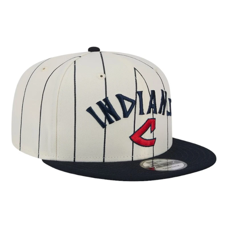 Cleveland Guardians White Jersey Pinstripe New Era 9FIFTY Snapback Hat