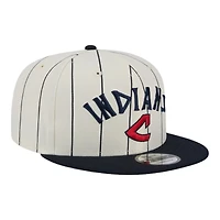 Cleveland Guardians White Jersey Pinstripe New Era 9FIFTY Snapback Hat