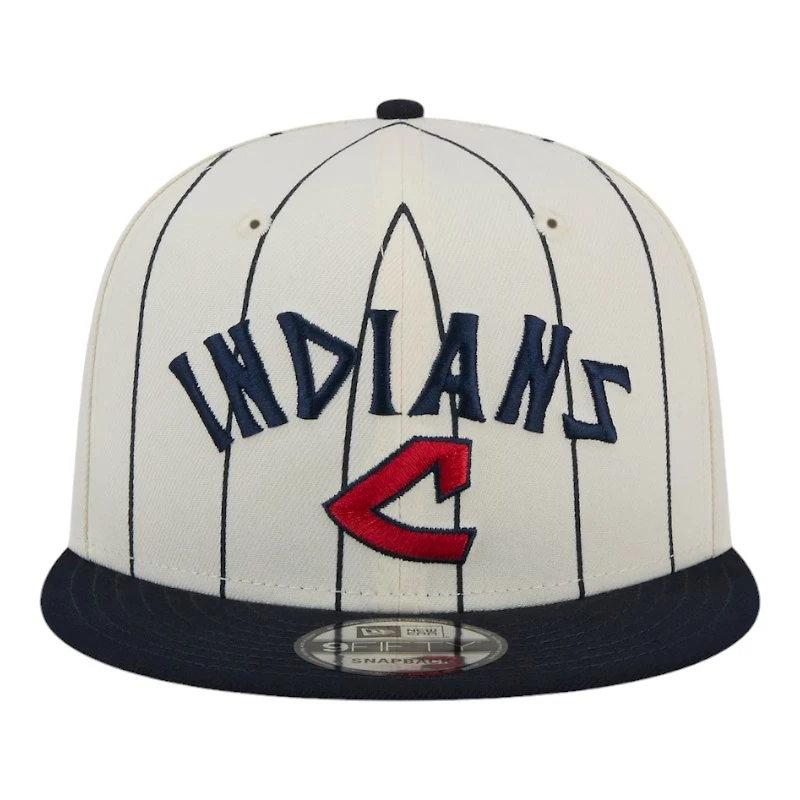 Cleveland Guardians White Jersey Pinstripe New Era 9FIFTY Snapback Hat