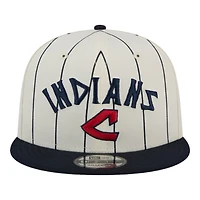 Cleveland Guardians White Jersey Pinstripe New Era 9FIFTY Snapback Hat