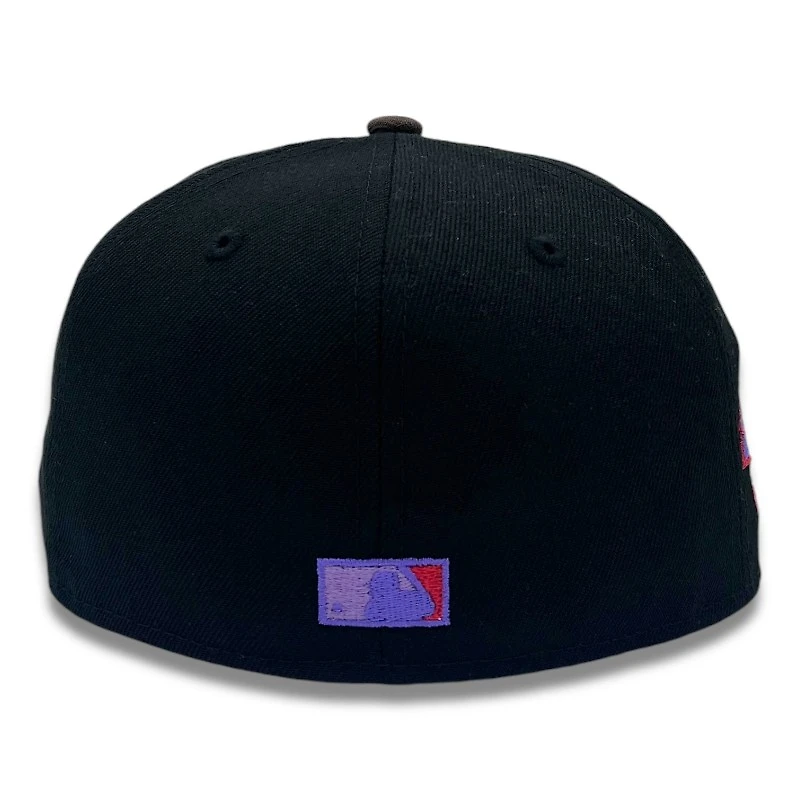 Chicago White Sox Black and Brown Comiskey Park Patch Purple UV New Era 59FIFTY Fitted Hat