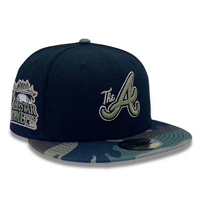 Atlanta Braves Black and Camo 2000 ASG Patch Gray UV New Era 59FIFTY Fitted Hat