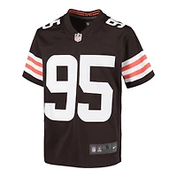 Youth Cleveland Browns Myles Garrett Brown Nike Game Jersey