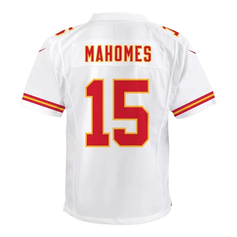 Youth Kansas City Chiefs Patrick Mahomes White Nike Game Jersey