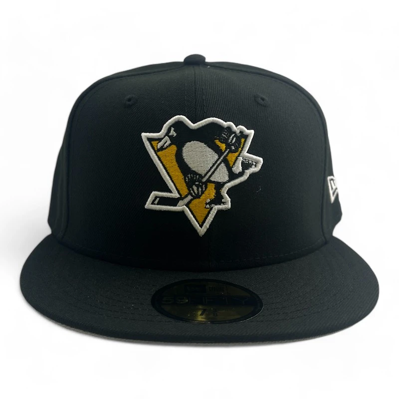 Pittsburgh Penguins Black Basic NHL New Era 59FIFTY Fitted Hat