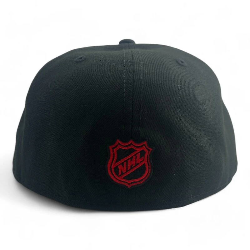 Chicago Blackhawks Black Basic NHL New Era 59FIFTY Fitted Hat
