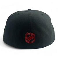 Chicago Blackhawks Black Basic NHL New Era 59FIFTY Fitted Hat