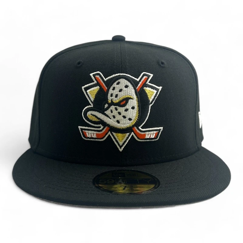 Anaheim Ducks Black Basic NHL New Era 59FIFTY Fitted Hat
