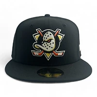 Anaheim Ducks Black Basic NHL New Era 59FIFTY Fitted Hat