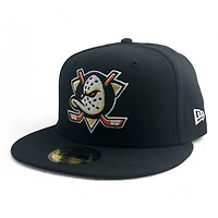 Anaheim Ducks Black Basic NHL New Era 59FIFTY Fitted Hat