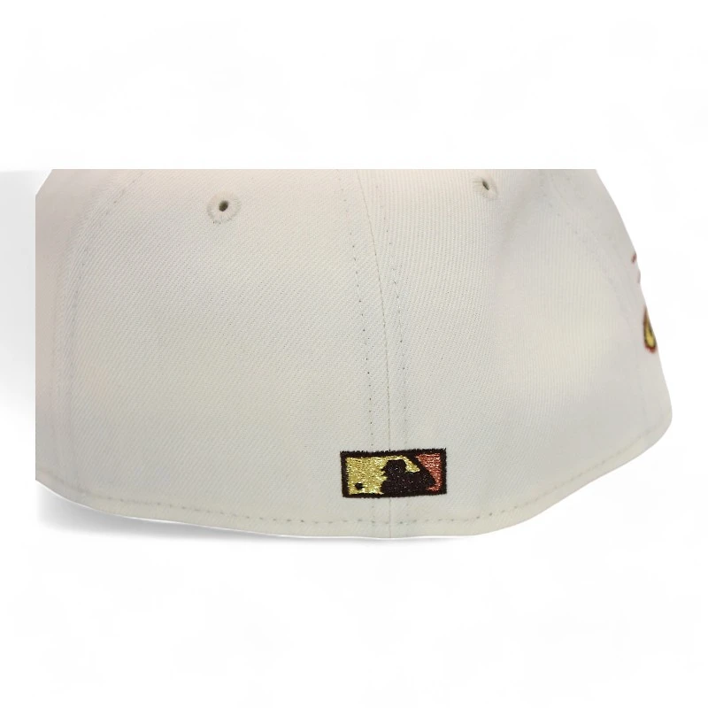 Milwaukee Brewers Cream and Brown "DPM FittedHat Pack" 2002 All Star Game Patch Gray UV New Era 59Fifty Fitted Hat