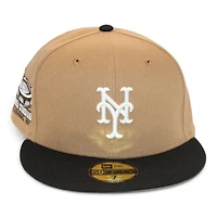 New York Mets Tan and Black "DPM FittedHat Pack" Shea Stadium Patch Gray UV Era 59Fifty Fitted Hat